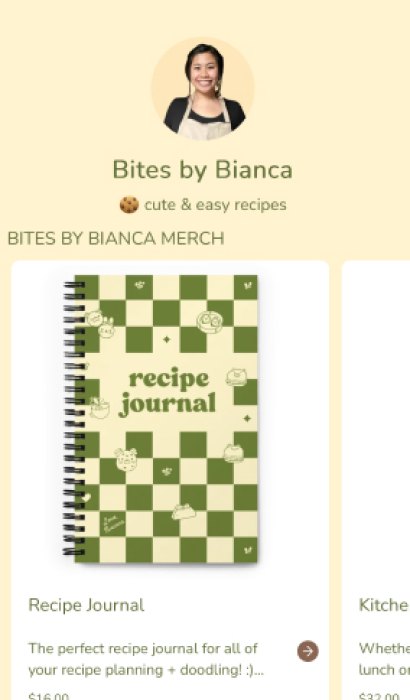 @bitesbybianca's live Creator Store